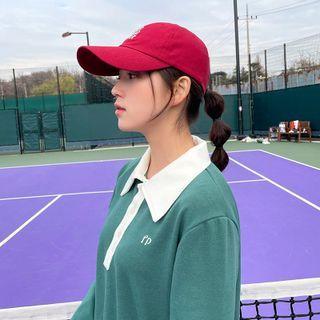 [fever & Percent] Letter Embroidery Baseball Cap