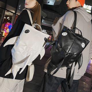 Shark Faux Leather Backpack