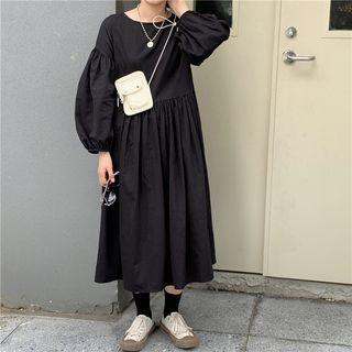 Lantern-sleeve Maxi Dress