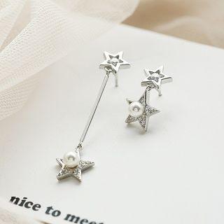Sterling Silver Rhinestone Jewelry Earrings