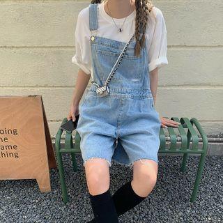 Denim Jumpsuit Light Blue - One Size