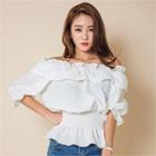 Off-shoulder Frilled Top