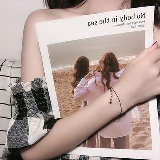 Alloy Bracelet Black - One Size