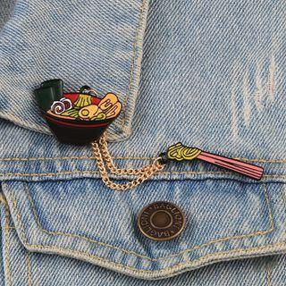 Noodle Alloy Brooch