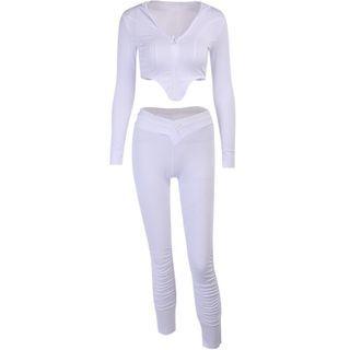 Set: Cropped Light Jacket + Leggings