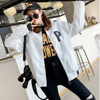Letter P Zip Bomber Jacket
