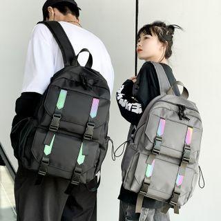 Buckled Reflective Trim Backpack