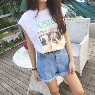 Loose-fit Print Tank Top