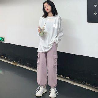 Long-sleeve T-shirt / Cargo Sweatpants