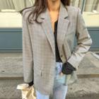 Two-button Check Blazer