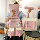 Set: Nylon Backpack + Tote Bag + Crossbody Bag + Pouch