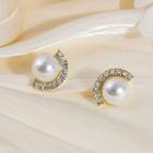 Faux Pearl Stud Earring 1 Pair - E5474 - White - One Size