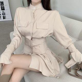 Mini A-line Shirtdress / Corset Belt