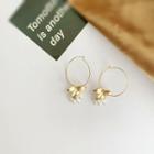 Faux Pearl Floral Dangle Earring 1 Pair - One Size