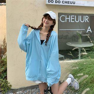 Long-sleeve Logo Zip-front Jacket
