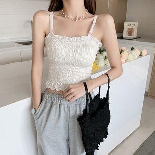 Plain Crinkled Camisole Top