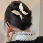 Butterfly Hair Clamp 2667a - Black & White - One Size