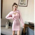 Set: Hooded Top + Sheath Tank Dress