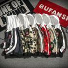 Camo Raglan-sleeve Hoodie