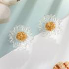 Resin Flower Earring 1 Pair - 8003 - One Size