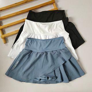 Lettering Sports Mini Skirt