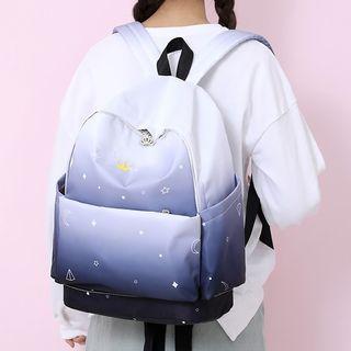 Gradient Color Nylon Backpack