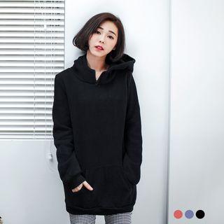Turtle-neck Zippered-hoodie