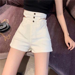 High-waist Cutout Shorts