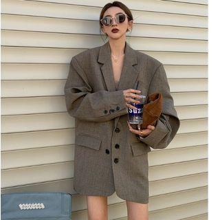 Oversized Plaid Blazer