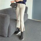 Deep-slit Boot-cut Pants