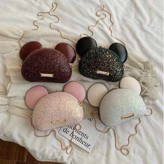 Glitter Mouse Crossbody Bag