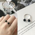 925 Sterling Silver Beaded Ring K339 - Beaded Ring - One Size