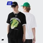 Lettuce-print Loose T-shirt
