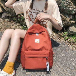 Appliqued Pocket Detail Lightweight Backpack