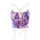 Cross-back Tie-dyed Camisole Top