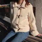 Long-sleeve Shearling Jacket Off-white - One Size