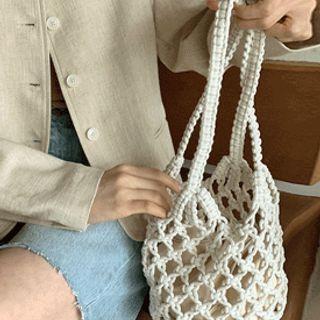 Net Knit Bucket Bag & Pouch