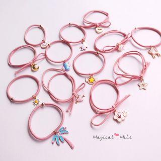 Metal Charm Hair Tie (various Designs)