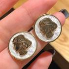 Coin Ear Stud