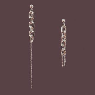 Asymmetrical Chain Drop Earring