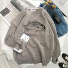Fish Printed Sweater