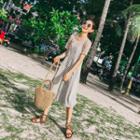 Set: Short-sleeve T-shirt + Strappy Midi Dress