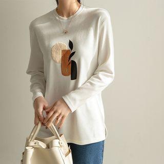 Crewneck Appliqu  T-shirt
