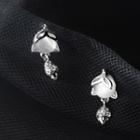 Fox Cat Eye Stone Sterling Silver Earring 1 Pair - Silver - One Size