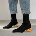 Round Heel Short Boots