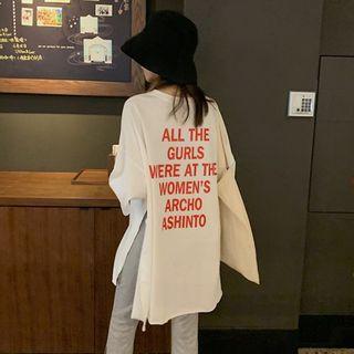Lettering Long-sleeve T-shirt / Pants