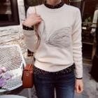 Swan Printed Knit Top
