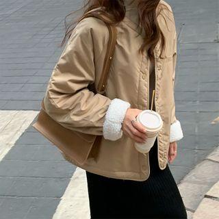 Single Breasted Faux Shearling Jacket