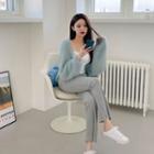 Open-front Fluffy Knit Bolero