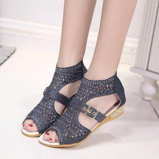 Eyelet Sandals